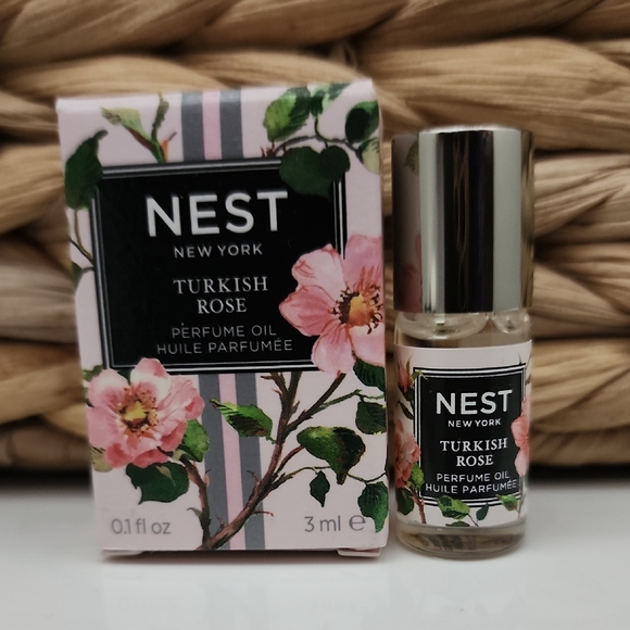 NEST Fragrances Other - NEST Fragrances Turkish Rose Perfume Oil with Pink and Green Accents